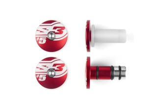 Embouts de guidons S3 End 5 Ø12mm rouge