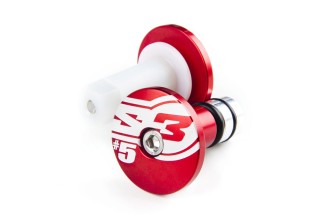 Embouts de guidons S3 End 5 Ø12mm rouge