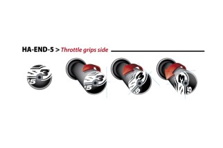 Embouts de guidons S3 End 5 Ø14mm orange