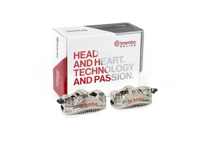 Paire d'étrier de frein avant axial BREMBO UPGRADE GP4-MS 4 pistons Ø30mm