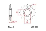 Pignon JT SPROCKETS acier anti-bruit 333 - 530