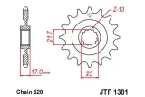 Pignon JT SPROCKETS acier anti-bruit 1381- 520