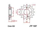 Pignon JT SPROCKETS acier anti-bruit 1307 - 520