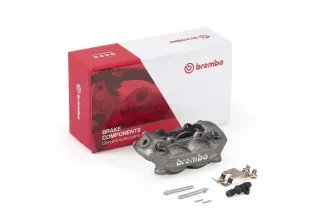 Etrier de frein avant gauche BREMBO P4 titanium Ø32mm