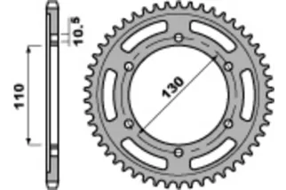 Couronne PBR acier C45 standard 4385 - 525