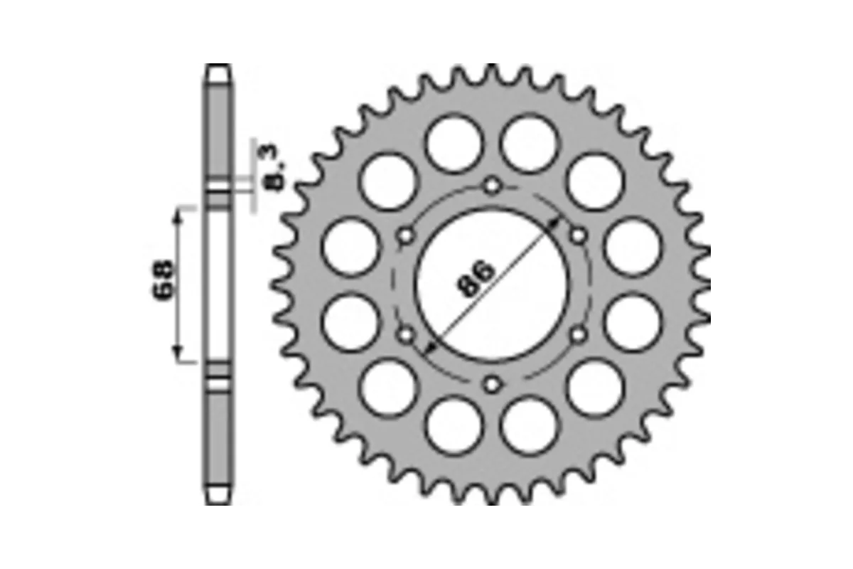 Couronne PBR acier standard 468 - 428