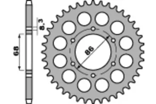 Couronne PBR acier standard 468 - 428