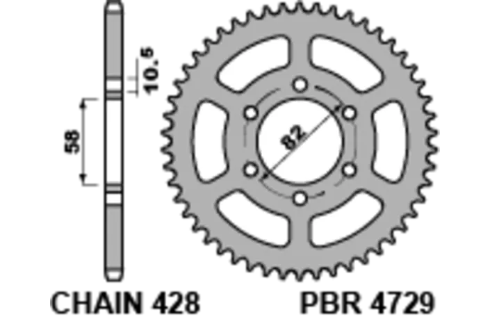 Couronne PBR acier standard 4729 - 428