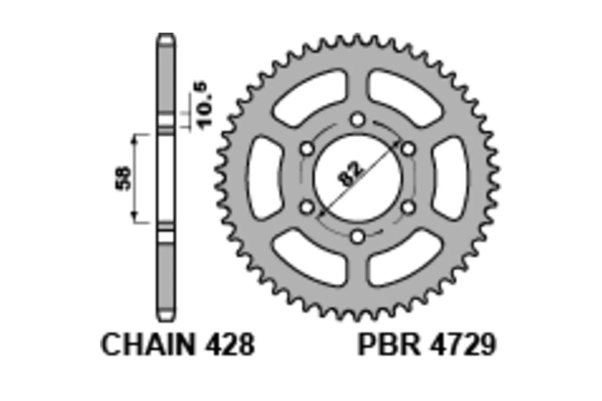 Couronne PBR acier standard 4729 - 428