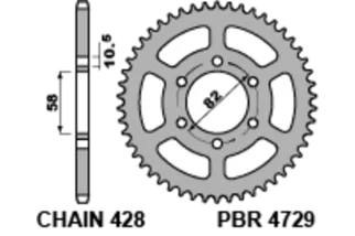 Couronne PBR acier standard 4729 - 428