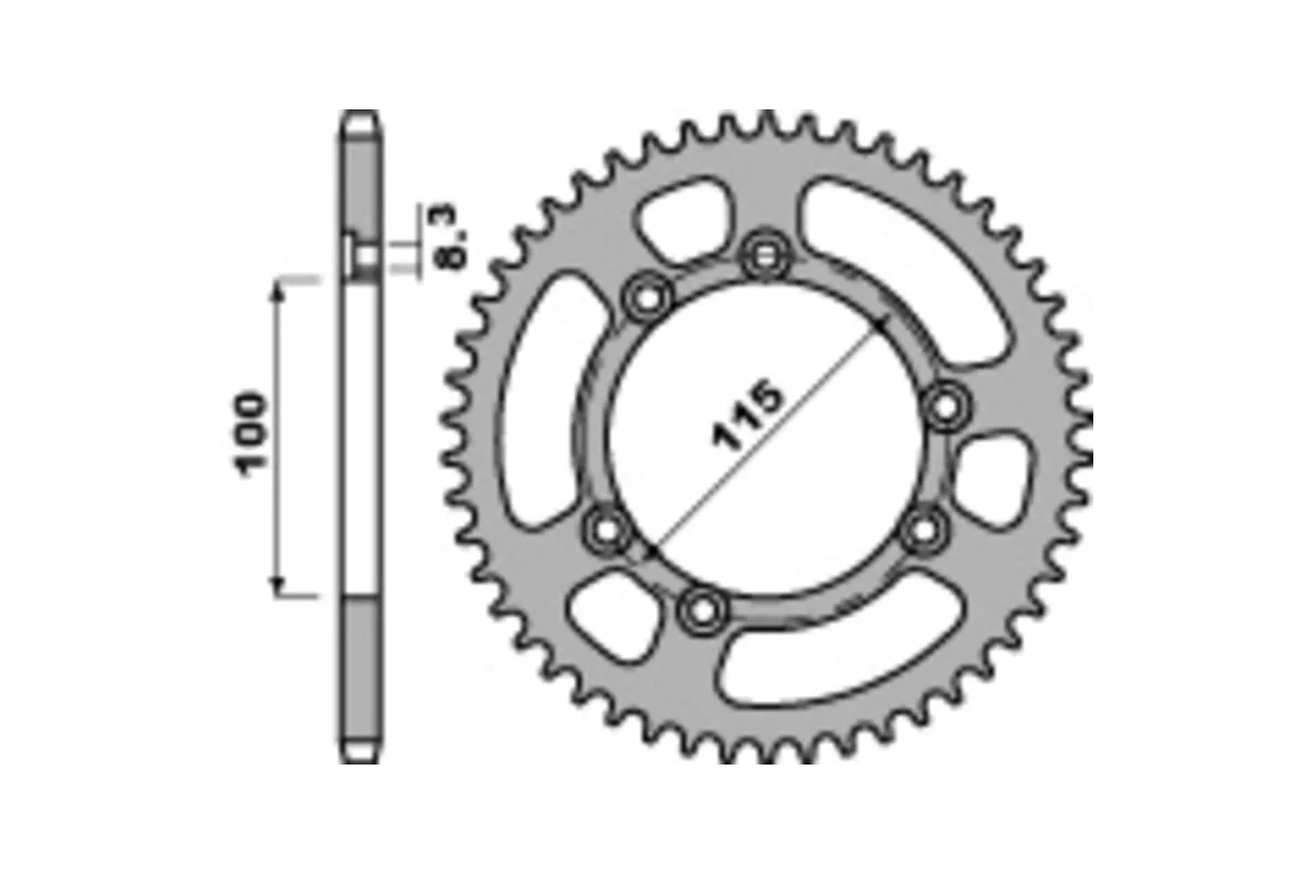 Couronne PBR aluminium ultra-light 4423 - 420