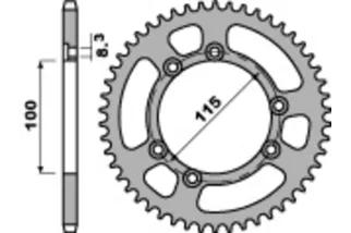 Couronne PBR aluminium ultra-light 4423 - 420