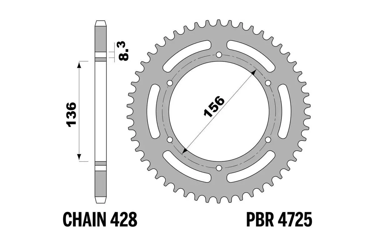 Couronne PBR acier standard 4725 - 428