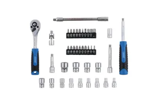 Jeu de douilles et d'embouts métriques DRAPER HI-TORQ® - 1/4" (40 pièces)