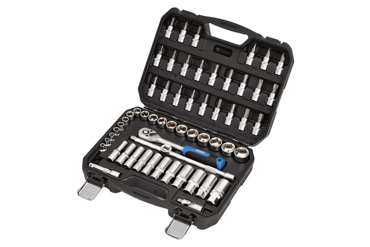 Jeu de douilles et d'embouts métriques DRAPER HI-TORQ®, 3/8" Sq. Dr. (58 pièces)