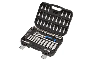 Jeu de douilles et d'embouts métriques DRAPER HI-TORQ®, 3/8" Sq. Dr. (58 pièces)