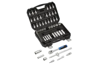 Jeu de douilles et d'embouts métriques DRAPER HI-TORQ®, 3/8" Sq. Dr. (58 pièces)