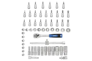 Jeu de douilles et d'embouts métriques DRAPER HI-TORQ®, 3/8" Sq. Dr. (58 pièces)