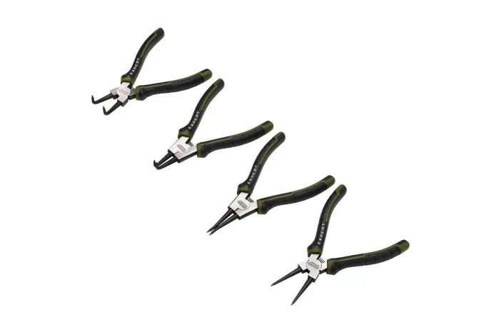 Jeu de pinces à circlips DRAPER - 180 mm (4 pièces)