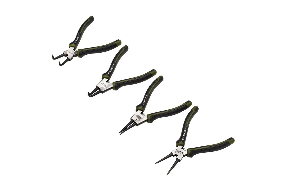 Jeu de pinces à circlips DRAPER - 180 mm (4 pièces)