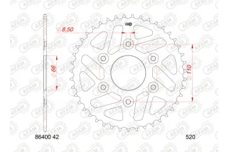 Couronne AFAM acier standard 86400 - 520