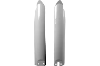 FORK COVERS KX125/250 WHITE