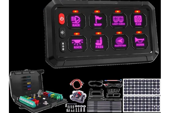 UNIVERSAL GANG SWITCH 8 PANEL 