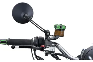 D-MIRROR-3 ROUND ROD ALU BK