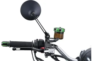 D-MIRROR-3 ROUND ROD ALU BK