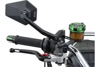 D-MIRROR-4 HEXAGON ROD ALU BK