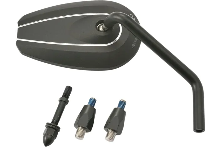 D-MIRROR-6 ROD RIGHT ALU BK