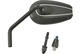 D-MIRROR-6 ROD LEFT ALU BK