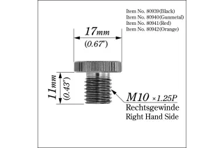 MIRROR PLUG BOLT GY RIGHT