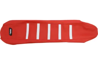 SEAT COVER RIBBED GAS RED