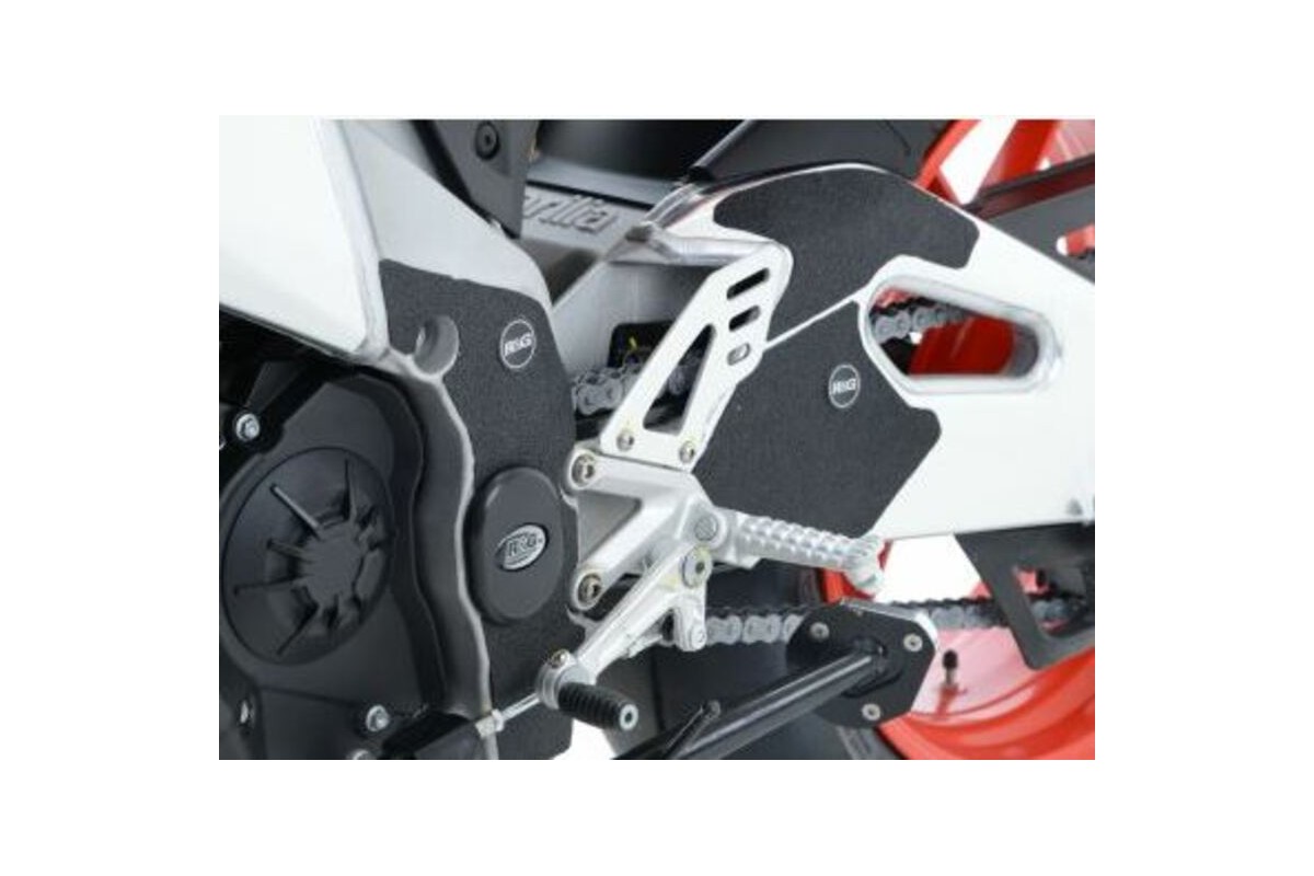 Adhésif anti-frottement R&G RACING cadre/bras oscillant noir 5 pièces Aprilia