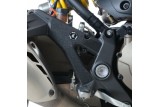 Adhésif anti-frottement R&G RACING platine talon noir (2 pièces) Ducati Monster