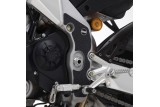 Kit protection de cadre R&G RACING - cadre noir (2 pièces) Aprilia Tuono V4 1100