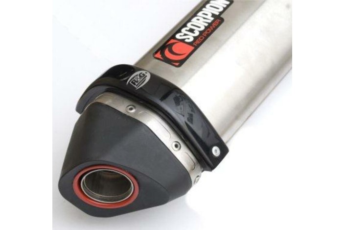 Protection de silencieux R&G RACING noir Scorpion Red Power/Serket
