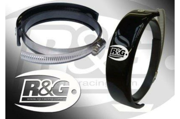 Protection de silencieux rond R&G RACING noir Ø140-165mm