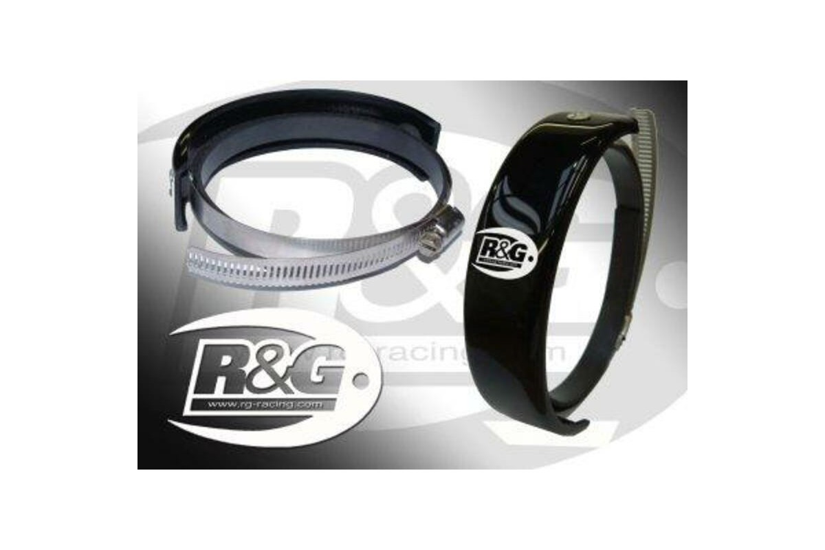 Protection de silencieux rond R&G RACING noir Ø140-165mm