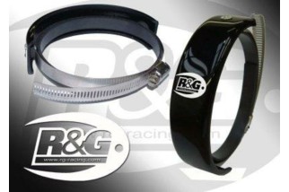 Protection de silencieux rond R&G RACING noir Ø140-165mm