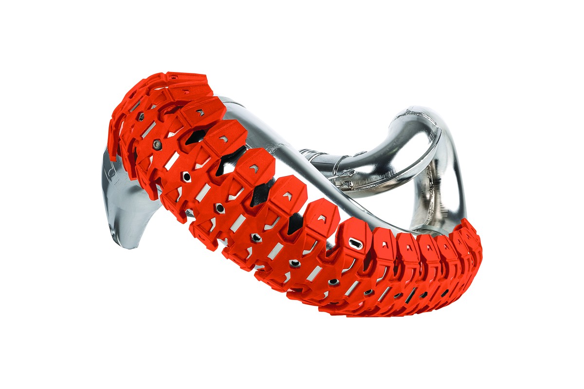 Protection d'echappement POLISPORT Armadillo orange