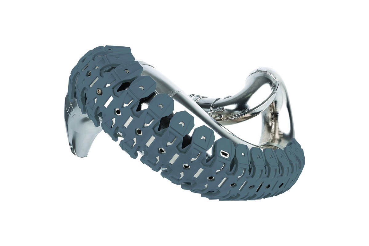 Protection d'echappement POLISPORT Armadillo gris nardo