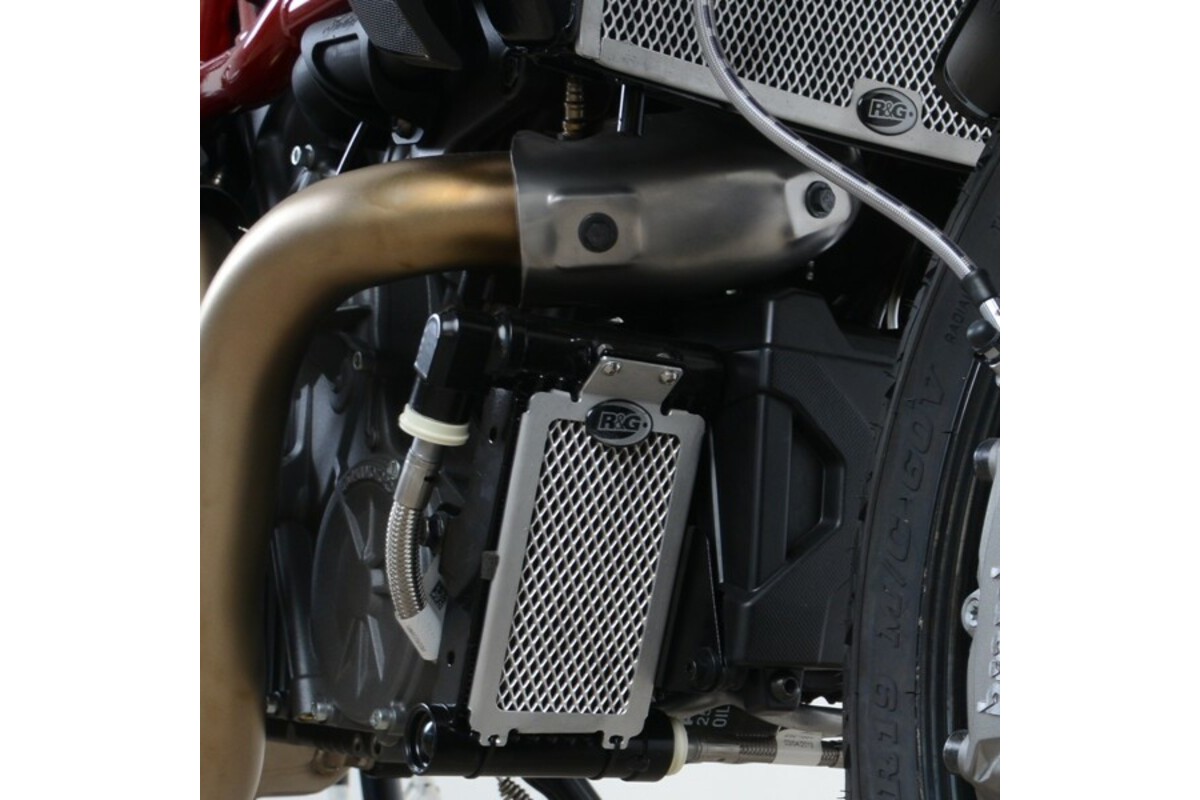 Protection de radiateur (huile) R&G RACING noir Indian FTR1200/S