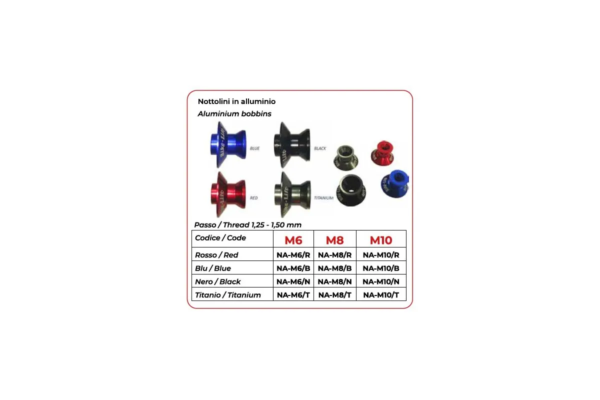 LIFT ADAPTER SARM YAM M6 RED