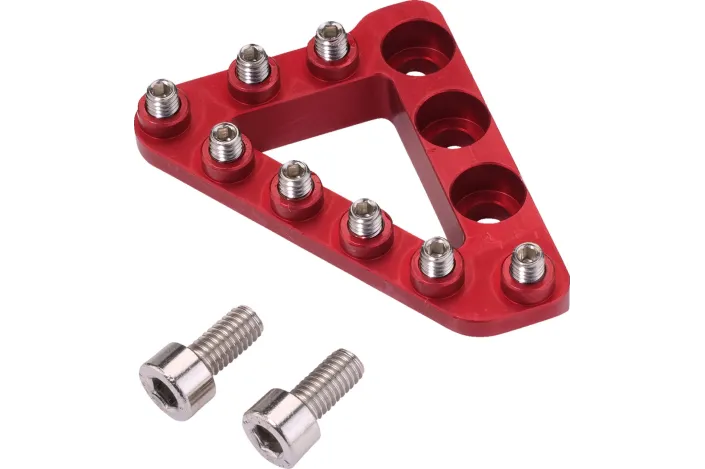 LARGE ALUM REAR BRAKE TIP RED