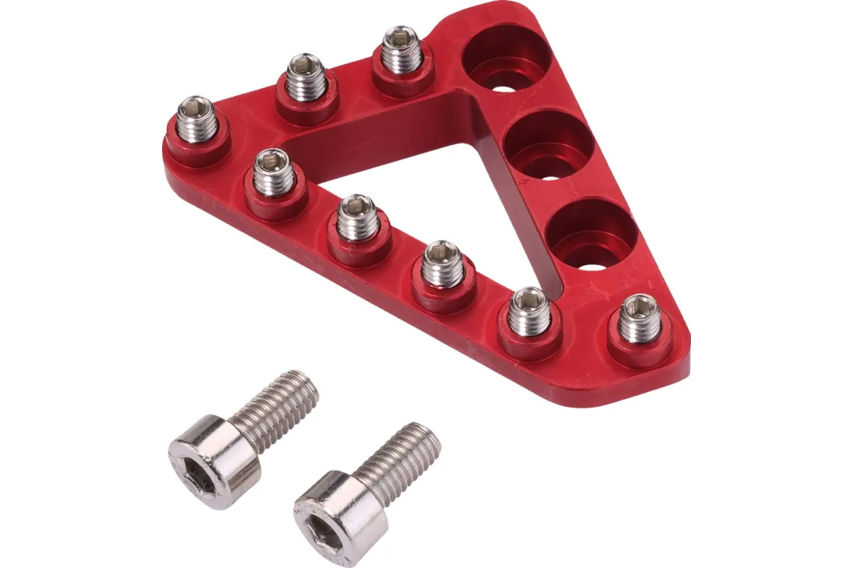 LARGE ALUM REAR BRAKE TIP RED