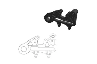 BRAKE CALIPER ADAPTOR 240MM
