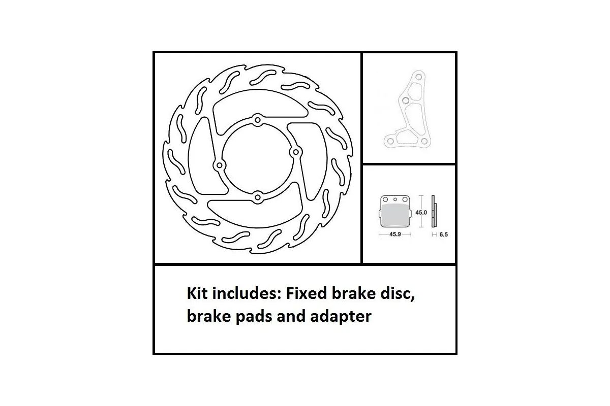 BRAKE KIT FRONT FIX 260MM