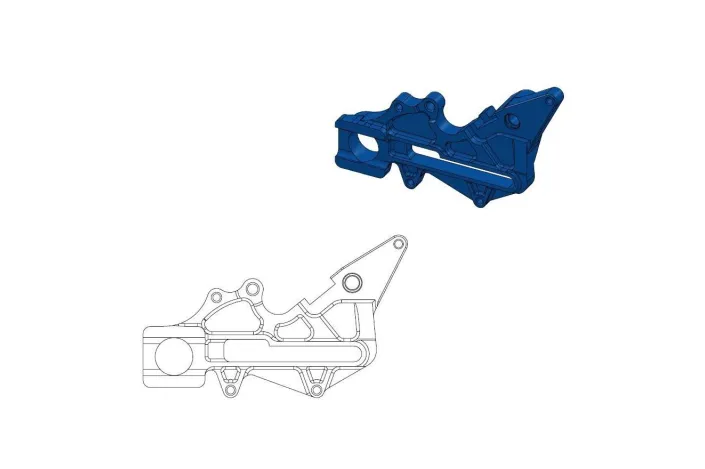 BRAKE CALIPER ADAPTOR BLUE